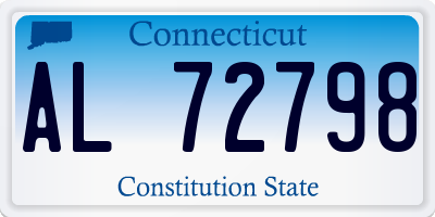 CT license plate AL72798