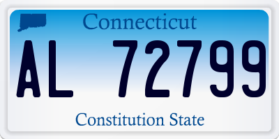 CT license plate AL72799