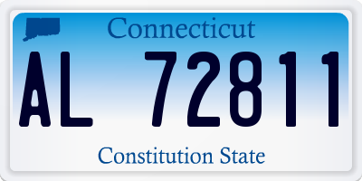 CT license plate AL72811