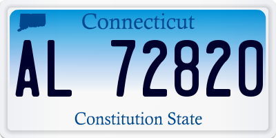 CT license plate AL72820