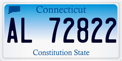 CT license plate AL72822