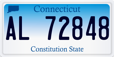 CT license plate AL72848