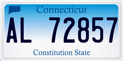 CT license plate AL72857