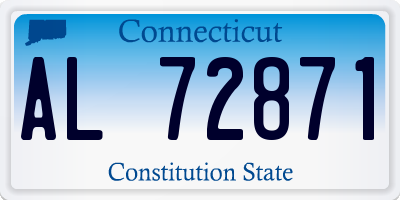 CT license plate AL72871