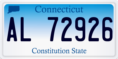 CT license plate AL72926