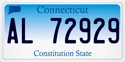 CT license plate AL72929