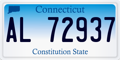 CT license plate AL72937