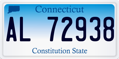 CT license plate AL72938