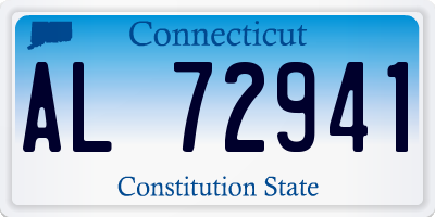 CT license plate AL72941
