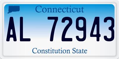 CT license plate AL72943