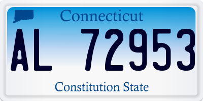 CT license plate AL72953