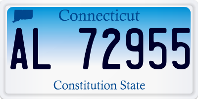 CT license plate AL72955