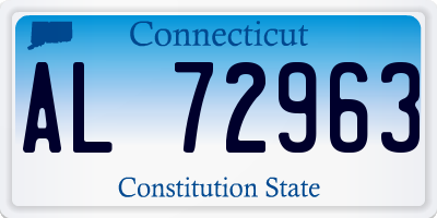 CT license plate AL72963