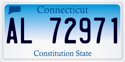 CT license plate AL72971