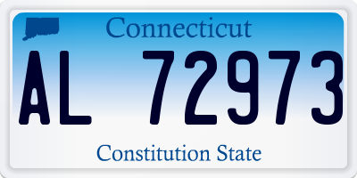 CT license plate AL72973