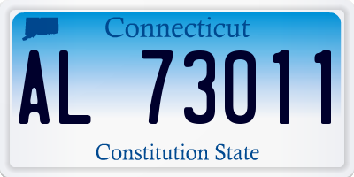 CT license plate AL73011