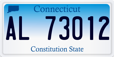 CT license plate AL73012