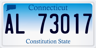 CT license plate AL73017
