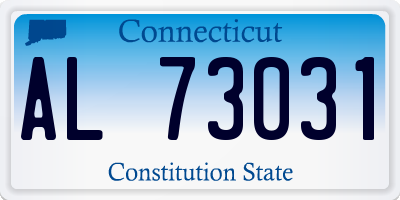 CT license plate AL73031