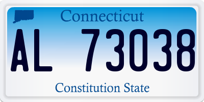 CT license plate AL73038