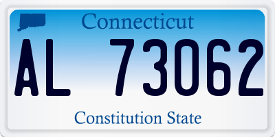 CT license plate AL73062