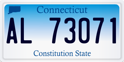CT license plate AL73071