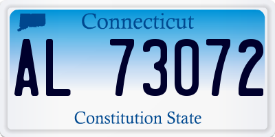CT license plate AL73072