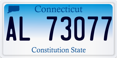 CT license plate AL73077