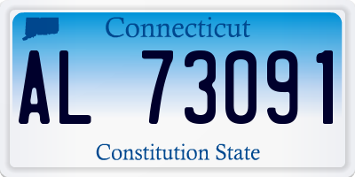 CT license plate AL73091