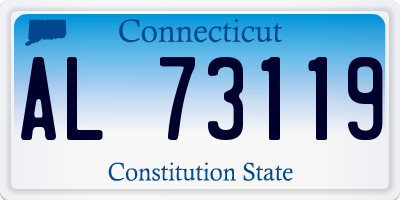 CT license plate AL73119