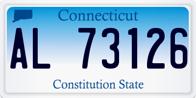 CT license plate AL73126