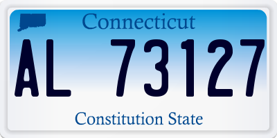 CT license plate AL73127