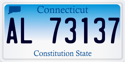 CT license plate AL73137