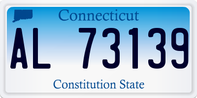 CT license plate AL73139