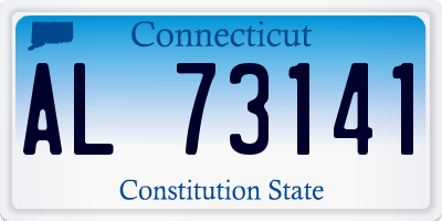 CT license plate AL73141