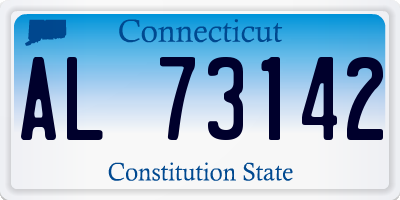 CT license plate AL73142