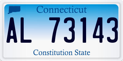 CT license plate AL73143