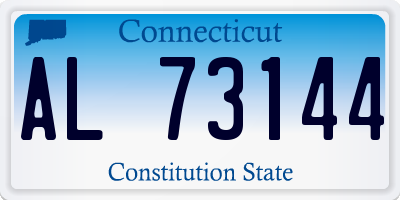 CT license plate AL73144