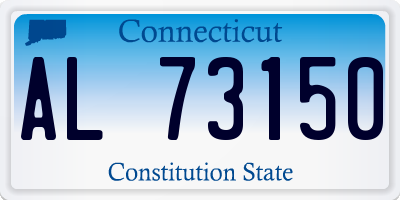 CT license plate AL73150