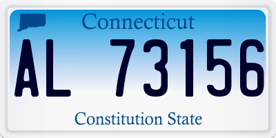 CT license plate AL73156