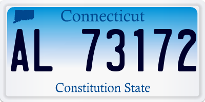 CT license plate AL73172