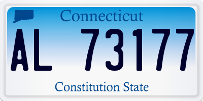 CT license plate AL73177