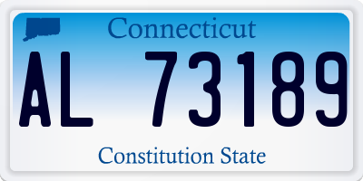 CT license plate AL73189