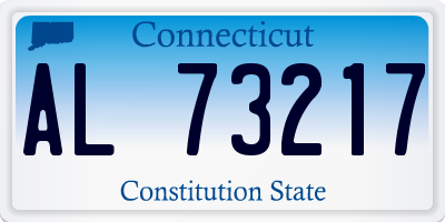 CT license plate AL73217