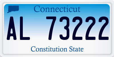 CT license plate AL73222