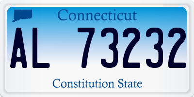 CT license plate AL73232