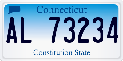 CT license plate AL73234