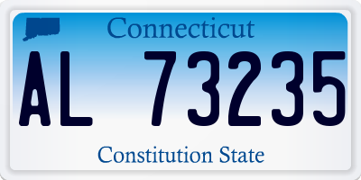 CT license plate AL73235