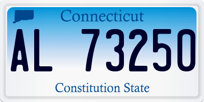 CT license plate AL73250