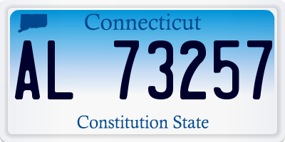 CT license plate AL73257